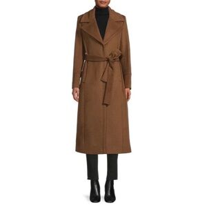 Donna Karan Textured Midi Coat